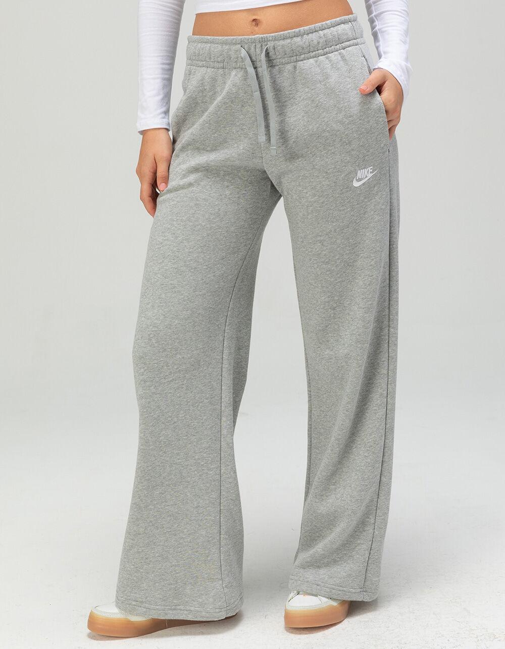 NIKE Sportswear Club Fleece Womens Wide Leg Pants - HEATHER GRAY Product Image