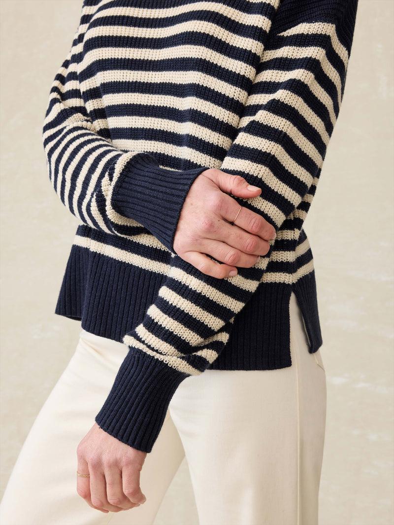Miramar Linen Crewneck - Lighthouse Point Product Image