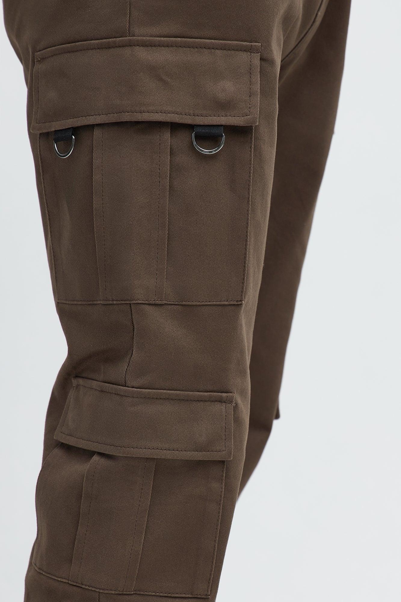 Slim Double It Cargo Pants - Brown Product Image