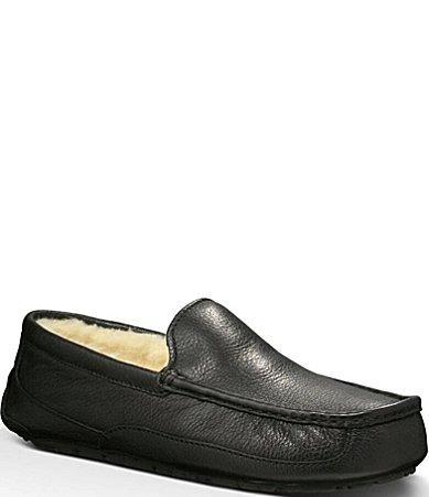 Mens Ascot Leather Slippers Product Image