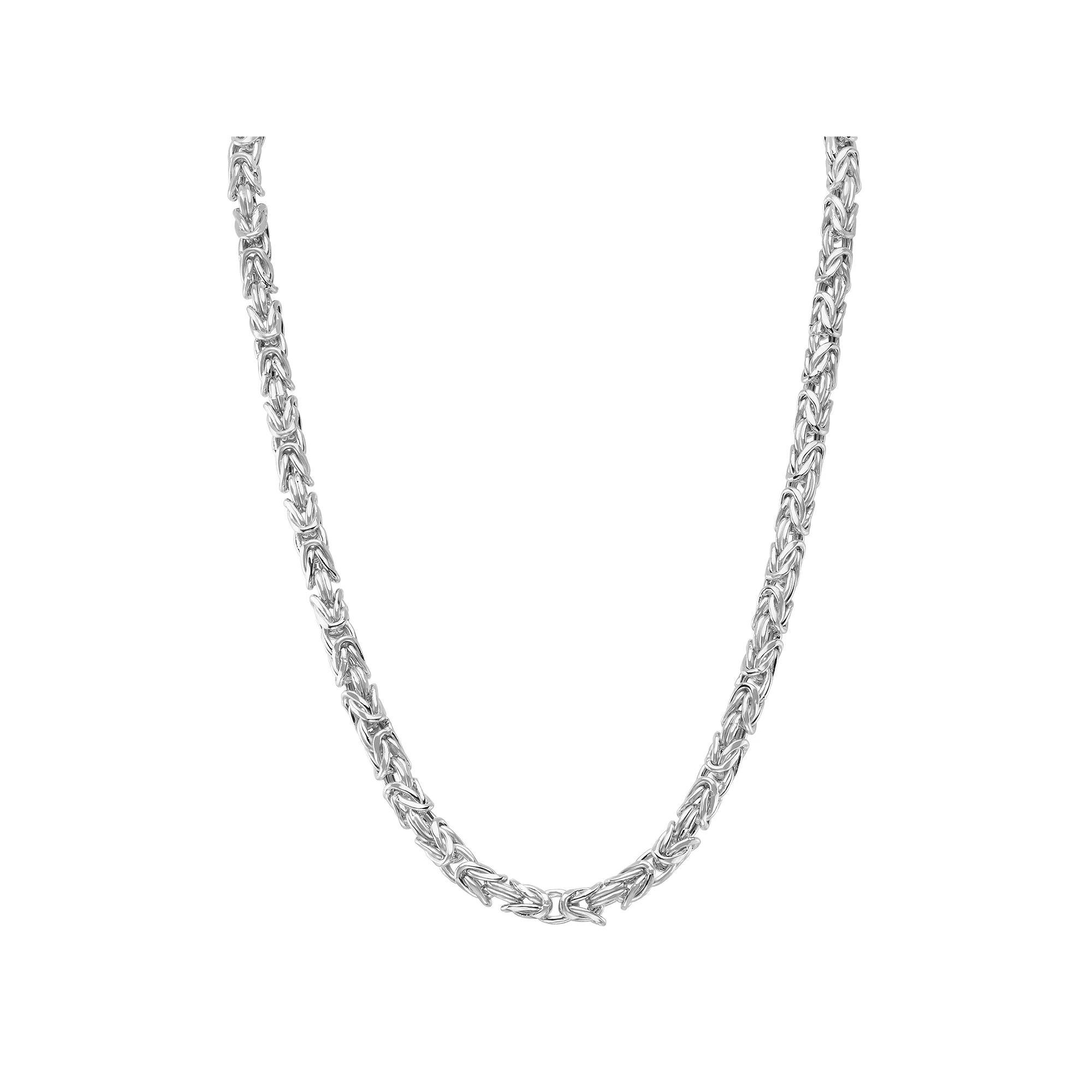 Jordan Blue Sterling Silver Adjustable Byzantine Chain Necklace, Women's, Size: 22" Product Image