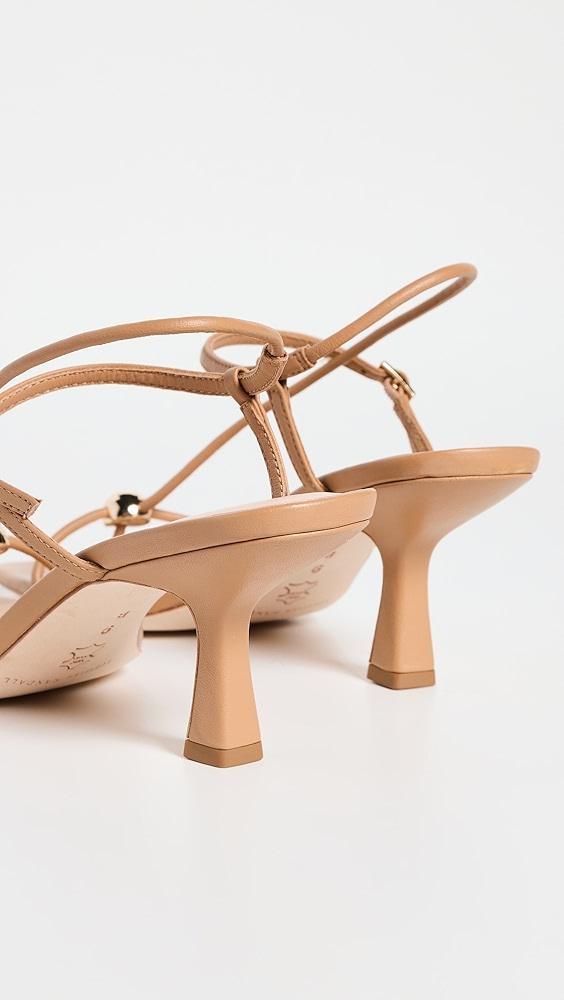 Loeffler Randall Triana Strappy Mid Heel Sandals with Ball | Shopbop Product Image