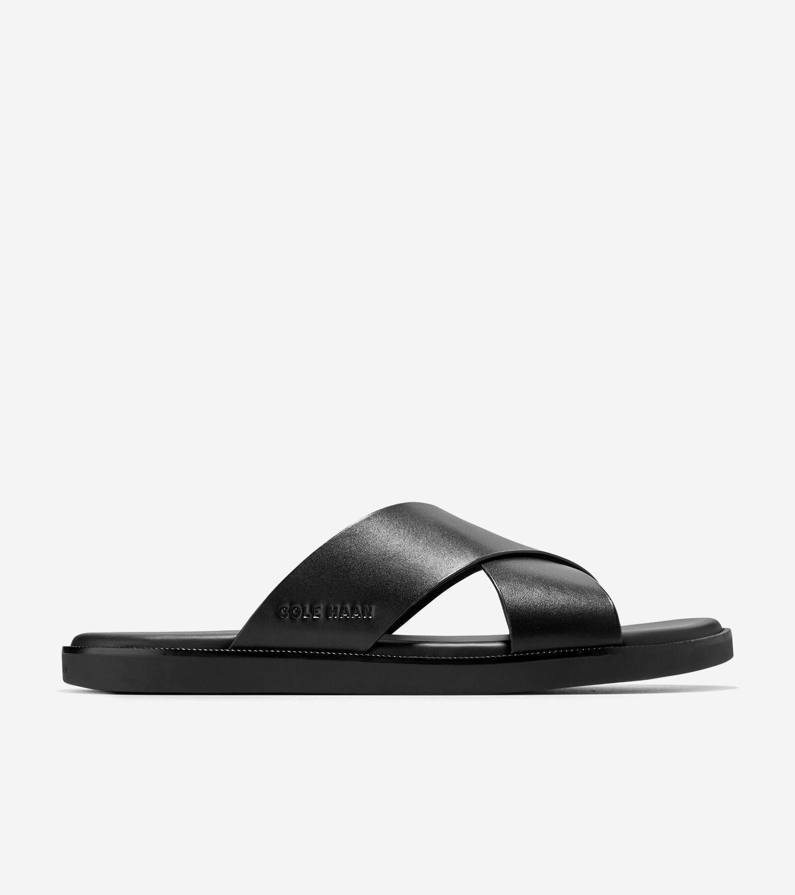 Cole Haan Mens Nantucket Cross Strap Slip On Slide Sandals Product Image