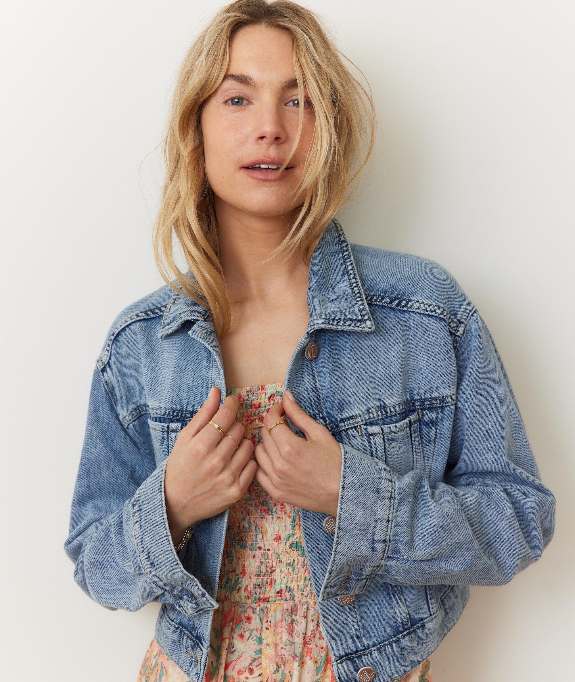 Ash Crop Denim Jacket Product Image
