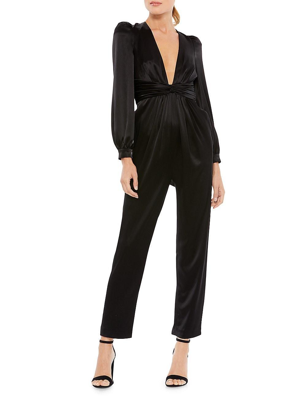Womens Satin Charmeuse Jumpsuit Product Image