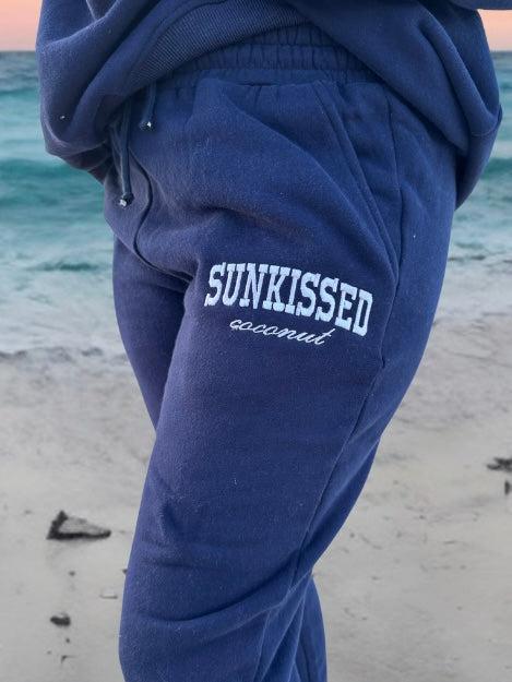 Navy Blue Yacht Club Jogger Sweatpants Product Image