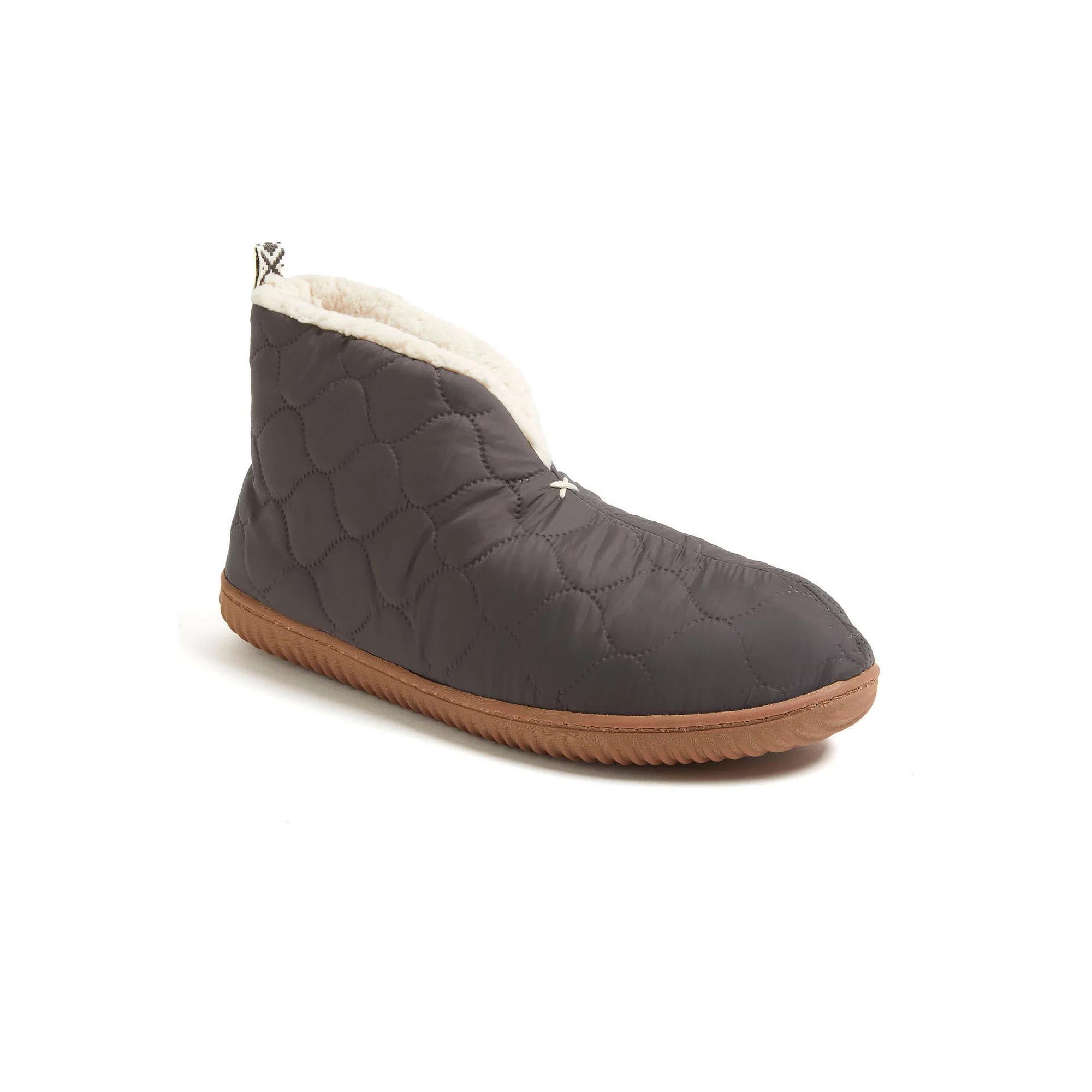 Dearfoams Warm Up Mens Bootie Slippers Product Image