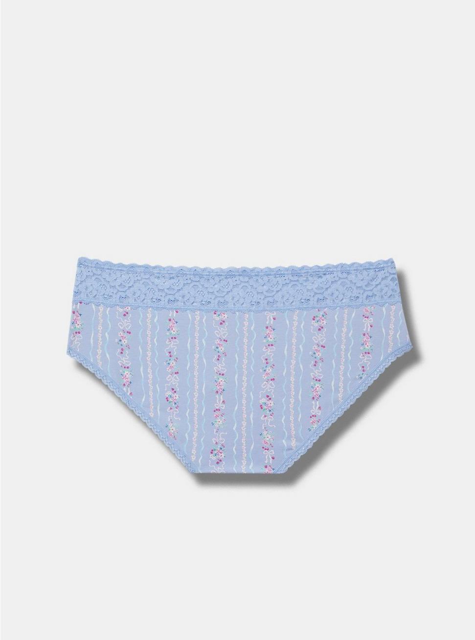 Mid-Rise Hipster Lace Trim Panty Product Image