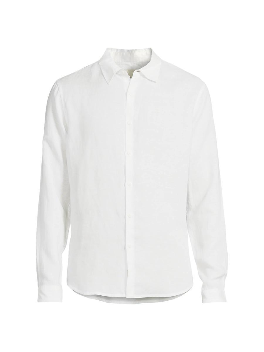 Mens Air Linen Casual Button-Down Shirt Product Image