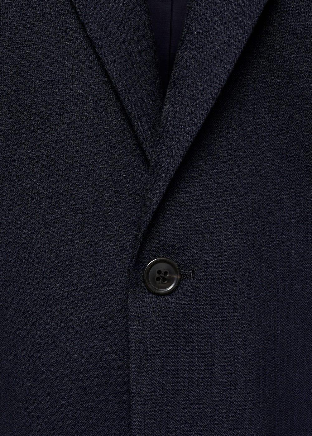 Stretch-fabric slim-fit suit blazer - Men | MANGO USA Product Image