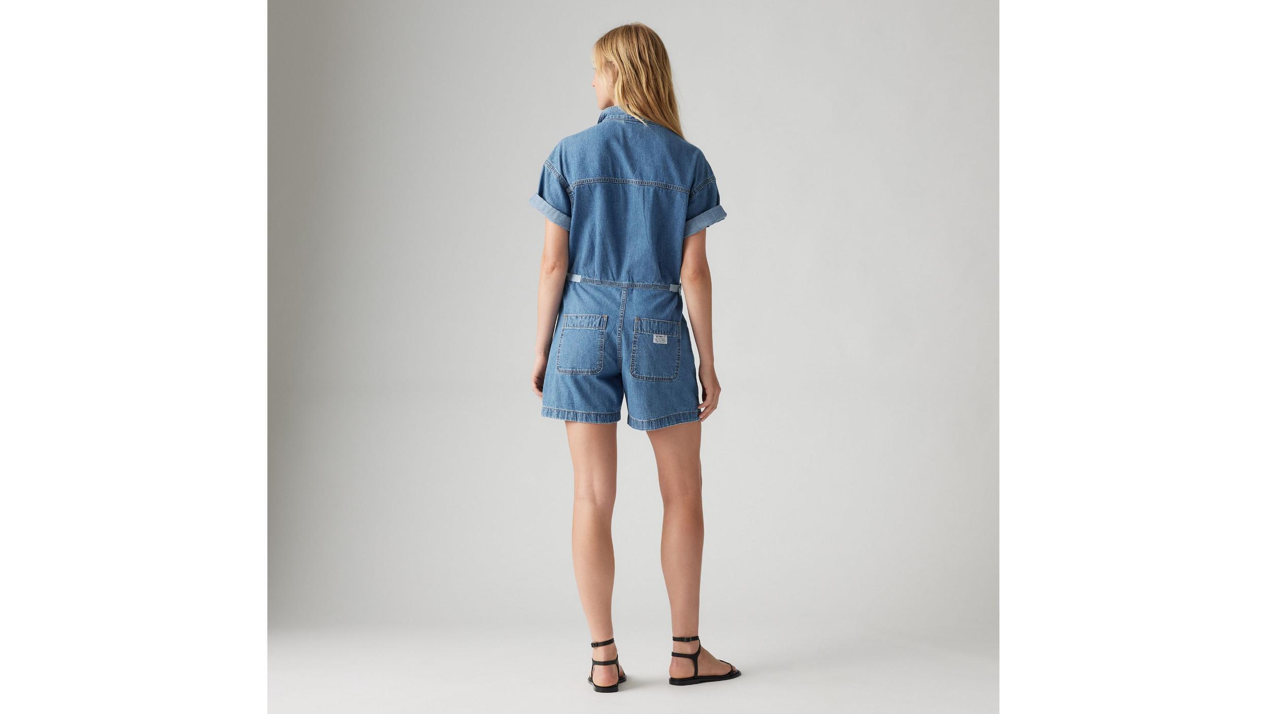 Short Sleeve Surplus Romper Product Image