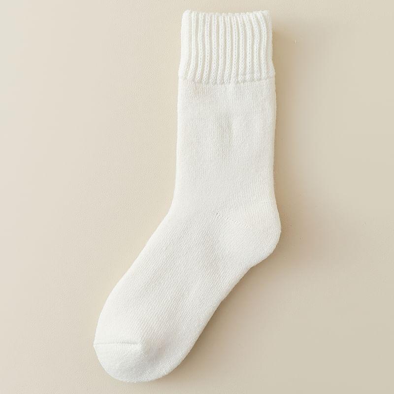 Fleece Lined Plain  Socks Set Product Image
