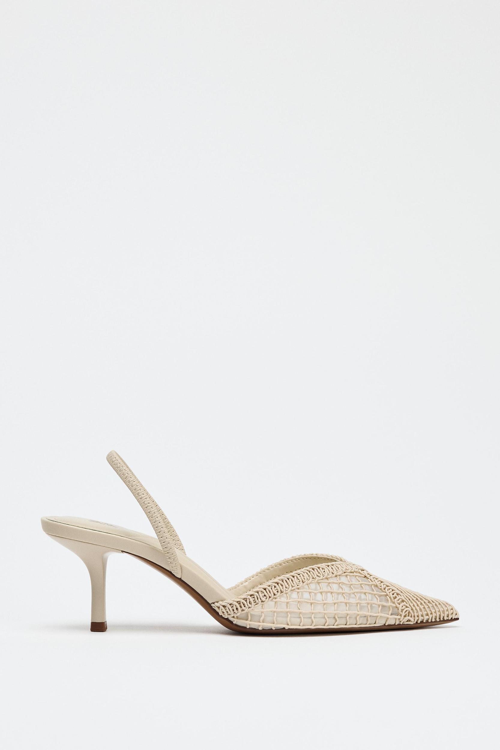 BRAIDED SLINGBACK HEELS Product Image