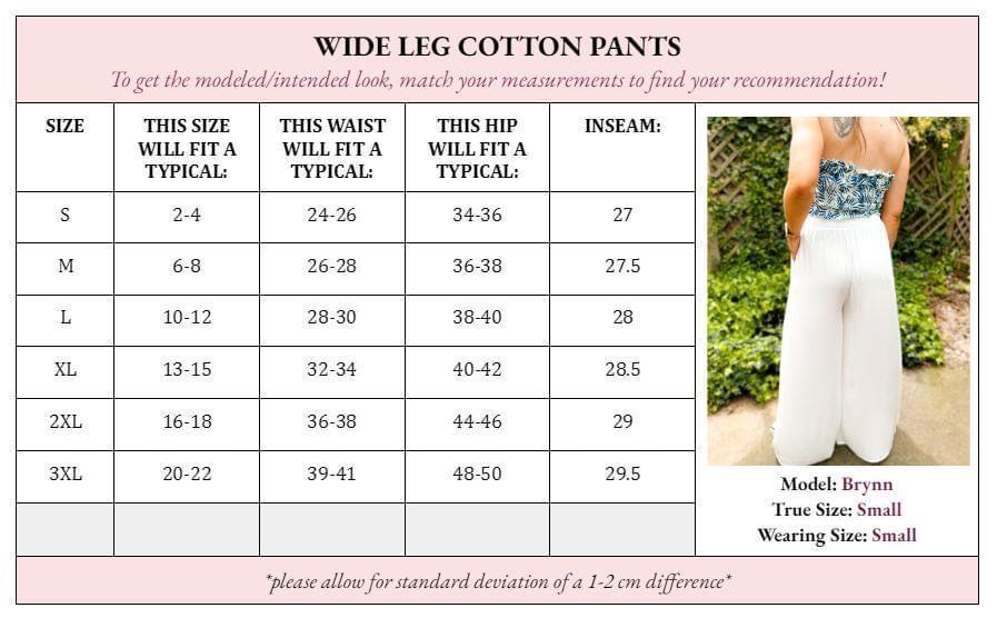 Zara Wide Leg Cotton Pants Product Image