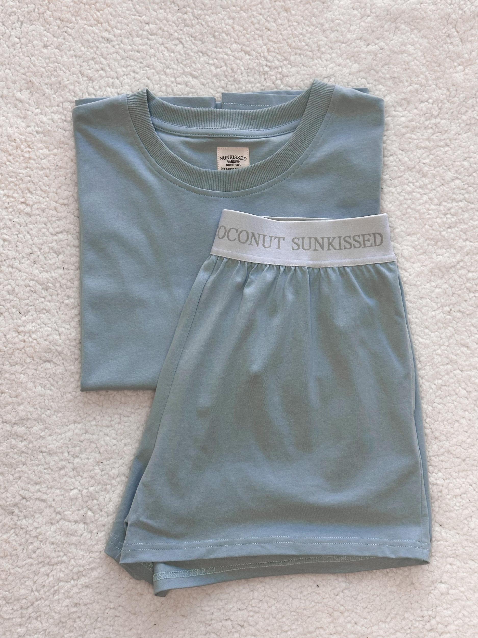 Coastal Blue Basic Blank Tee Product Image