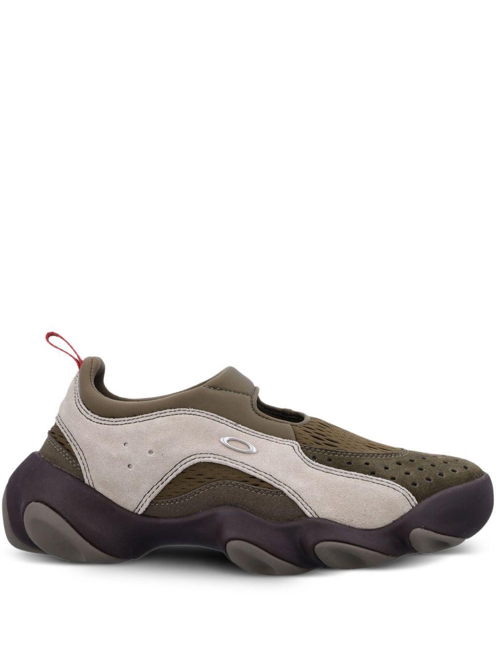 Flesh mesh-panelled slip-on sneakers Product Image