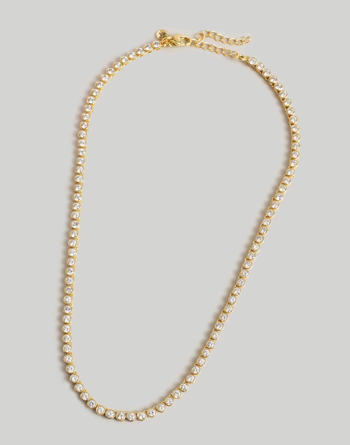 The Tennis Collection Bezel Set Crystal Necklace Product Image
