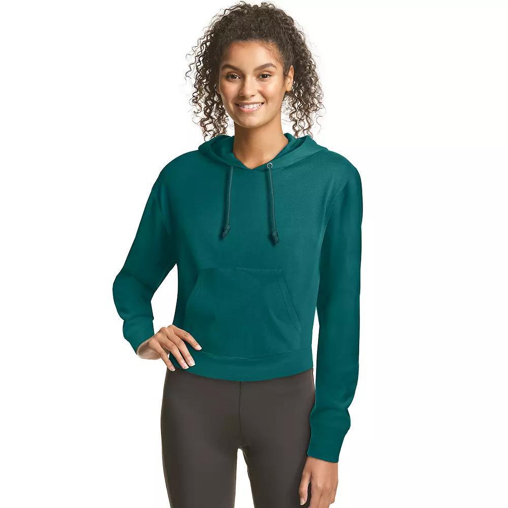 Womens Hanes Cropped Fleece Hoodie Product Image