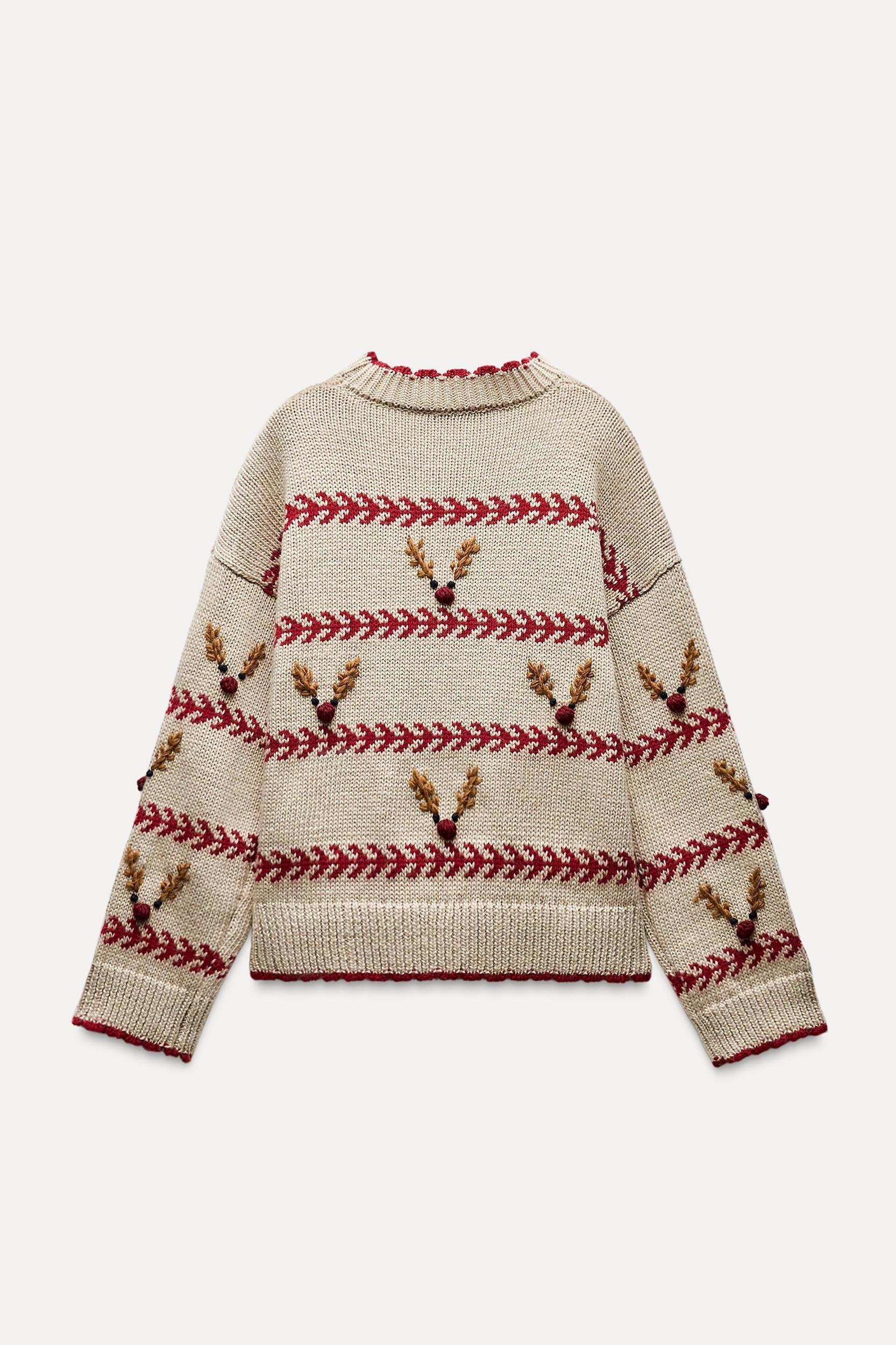 REINDEER KNIT SWEATER Product Image