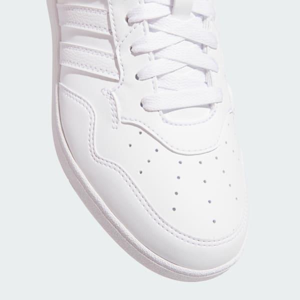 adidas Hoops 4.0 Women's Mid Top Basketball Shoes, Size: 6, White White Black Product Image