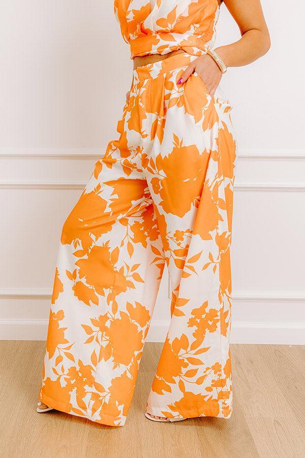 Sunkist Moment High Waist Floral Pants Product Image