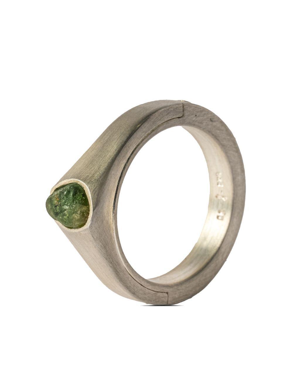 Sistema peridot matte sterling-silver ring Product Image