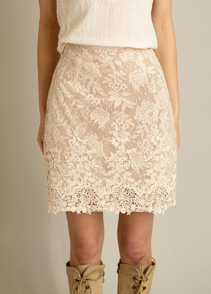 Ivella Skirt in Cream Female Product Image