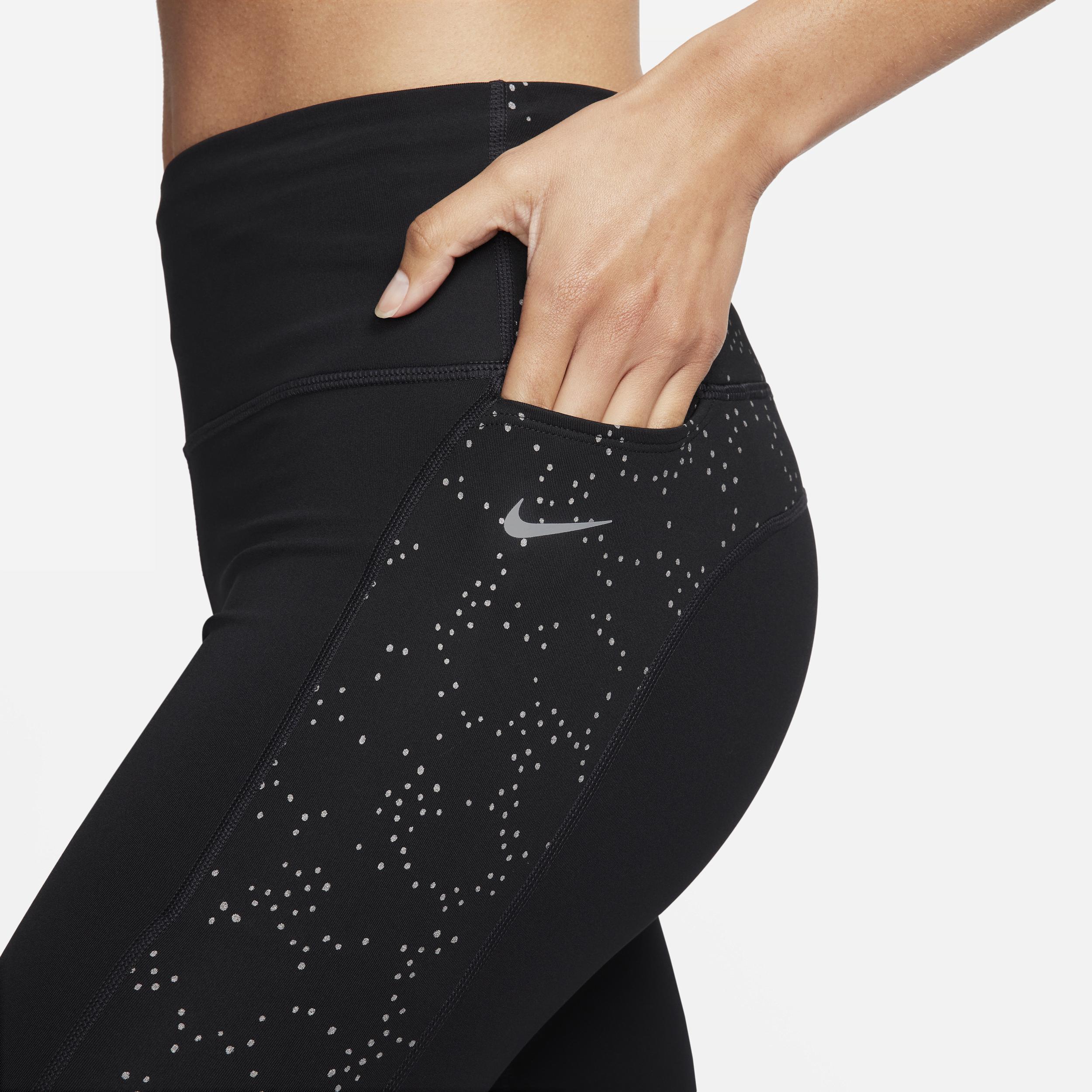 Nike Women's Fast Mid-Rise 7/8 Printed Leggings with Pockets Product Image
