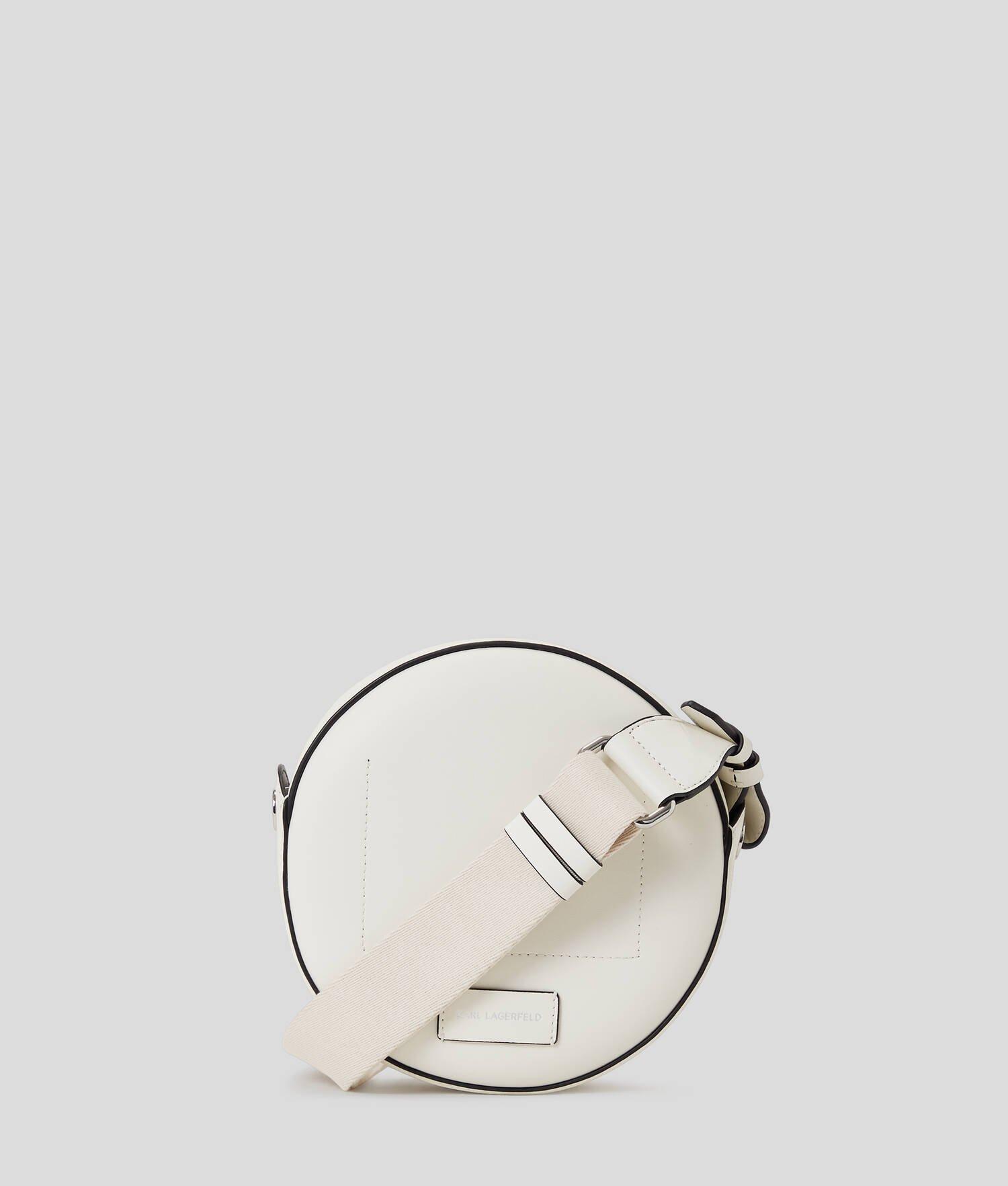 K/CIRCLE ROUND PERFORATED LOGO CROSSBODY BAG Product Image