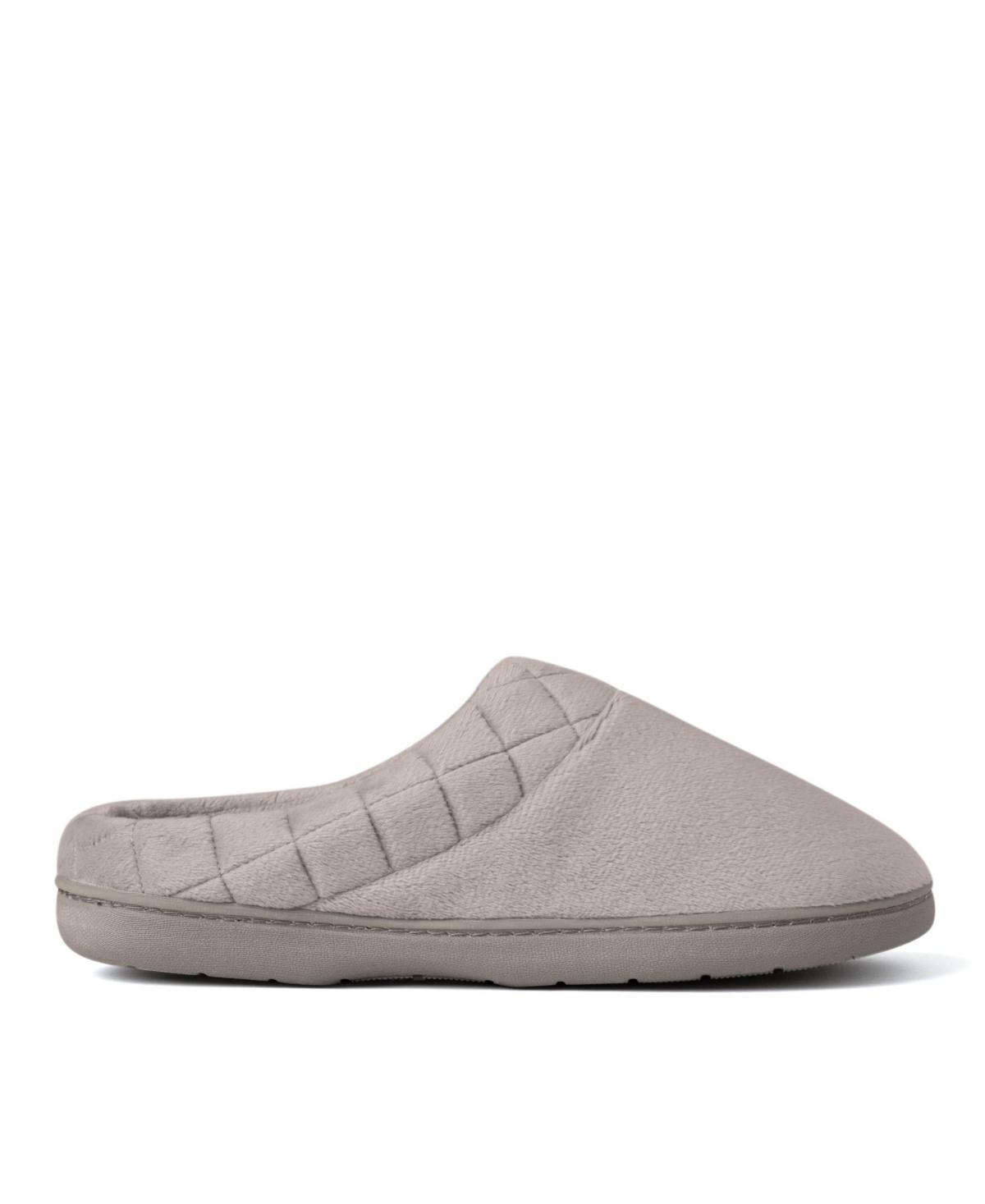 Dearfoams Darcy Velour Women's Clog Slippers, Size: XL Wide, Sleet Product Image