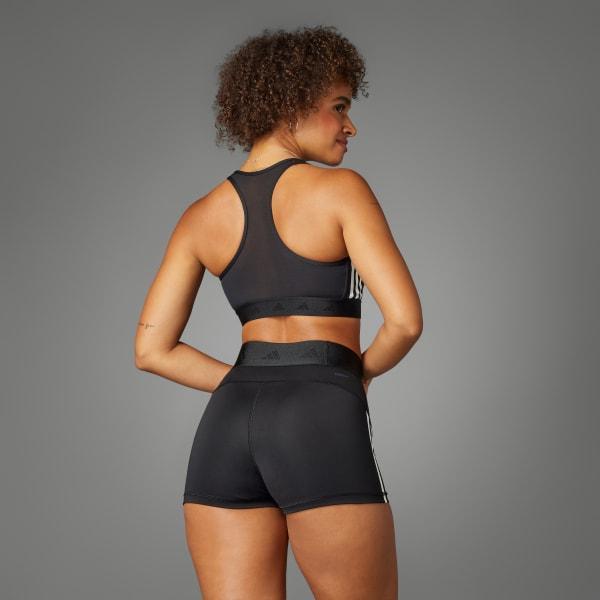 adidas Hyperglam 3-Inch Leggings Core Black XL Womens Product Image