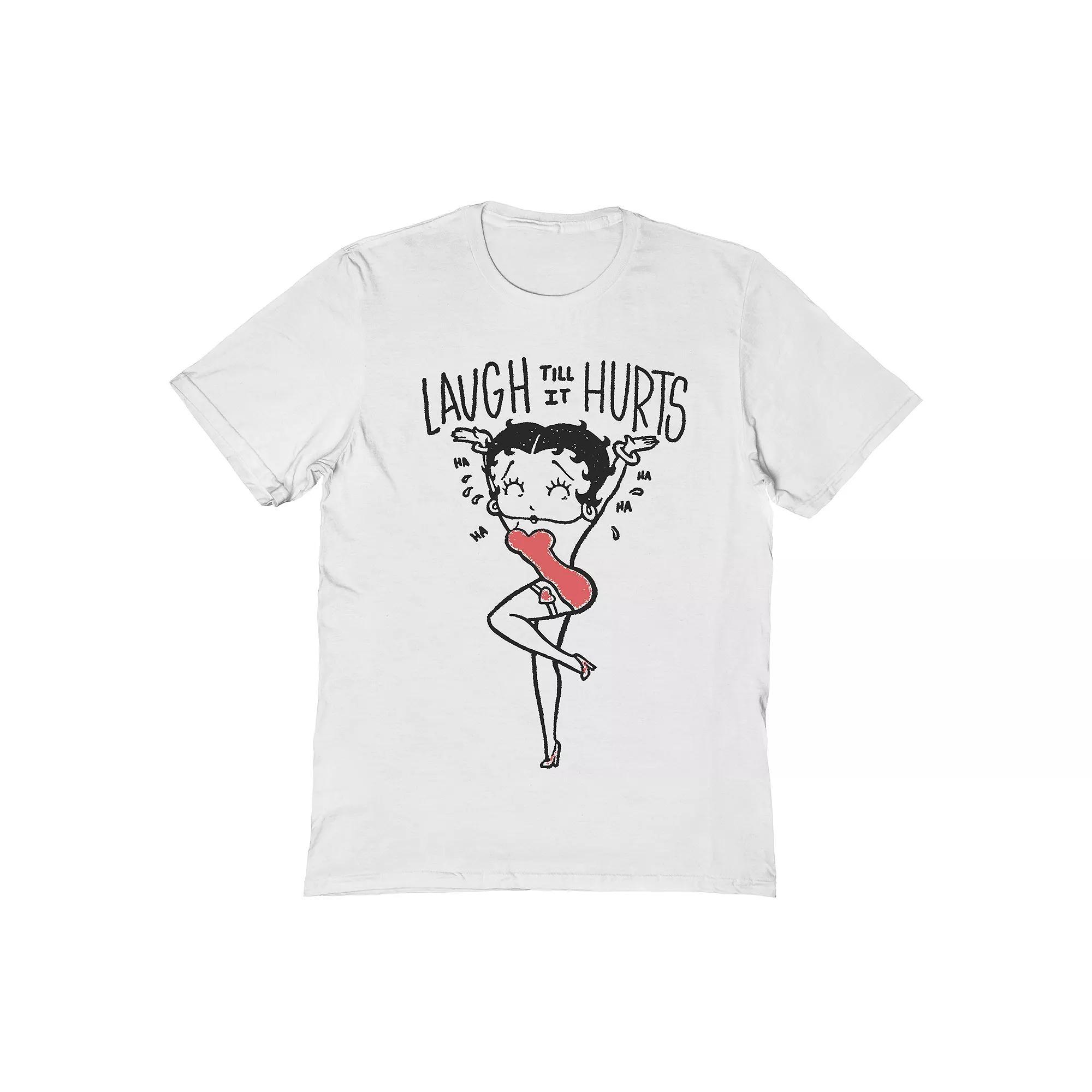 Men's Betty Boop T-Shirt, Size: XXL, White Product Image