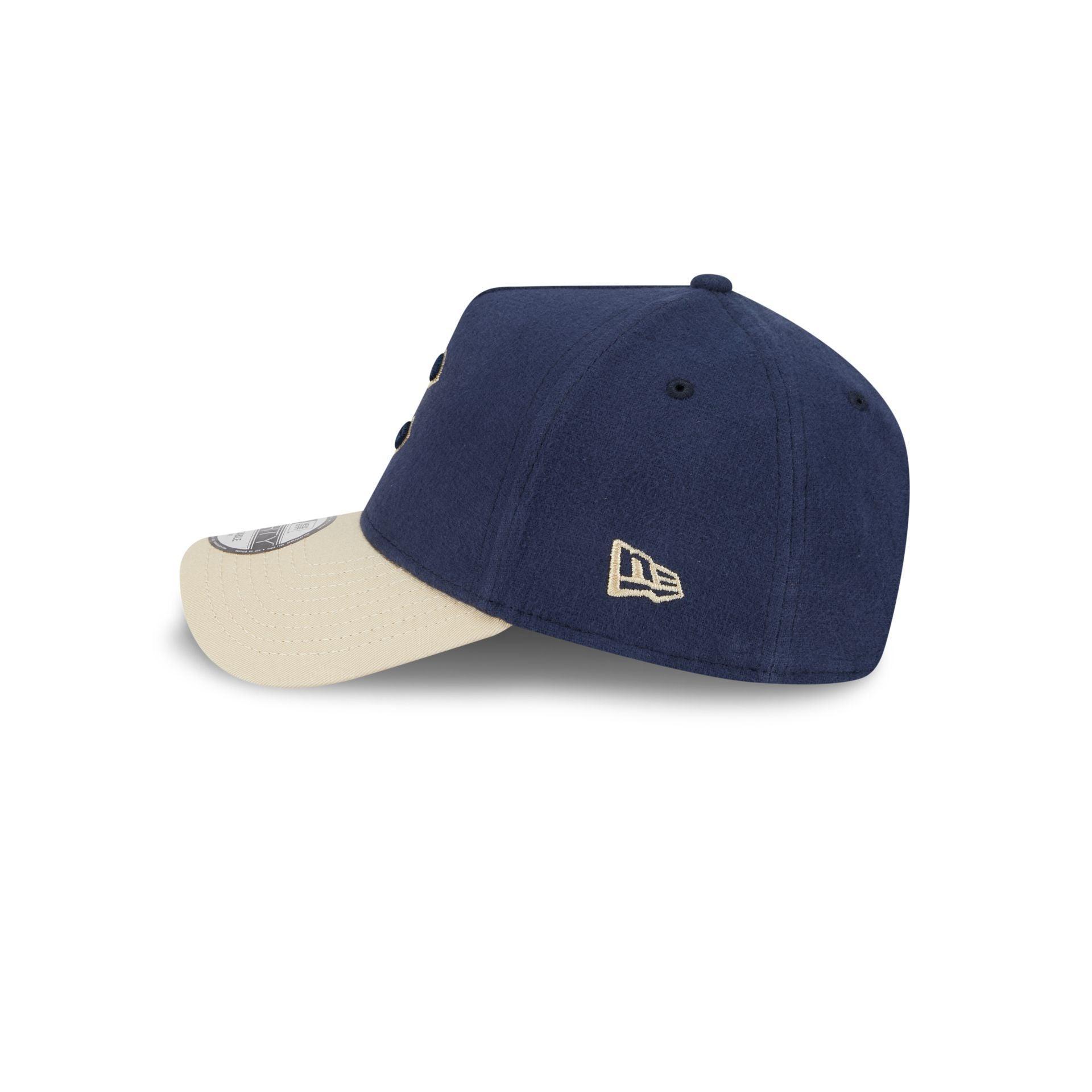 Golden State Warriors Moleskin Crown Maroon 9FORTY A-Frame Snapback Hat Male Product Image