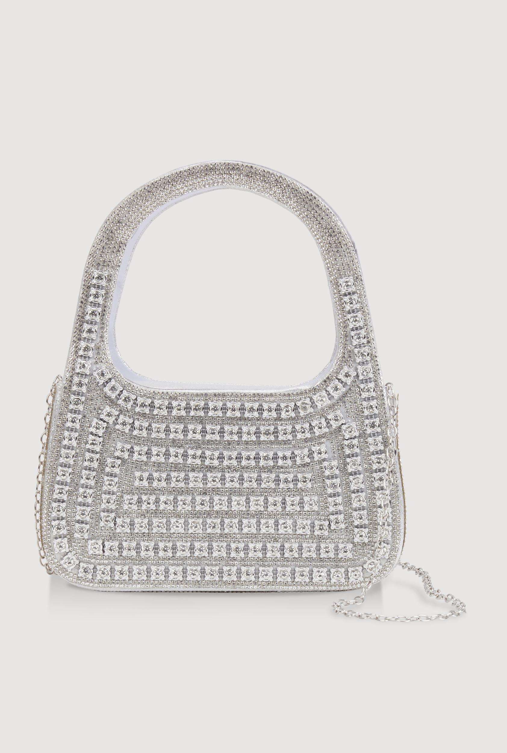 Rhinestone Convertible Handbag Unisex Product Image