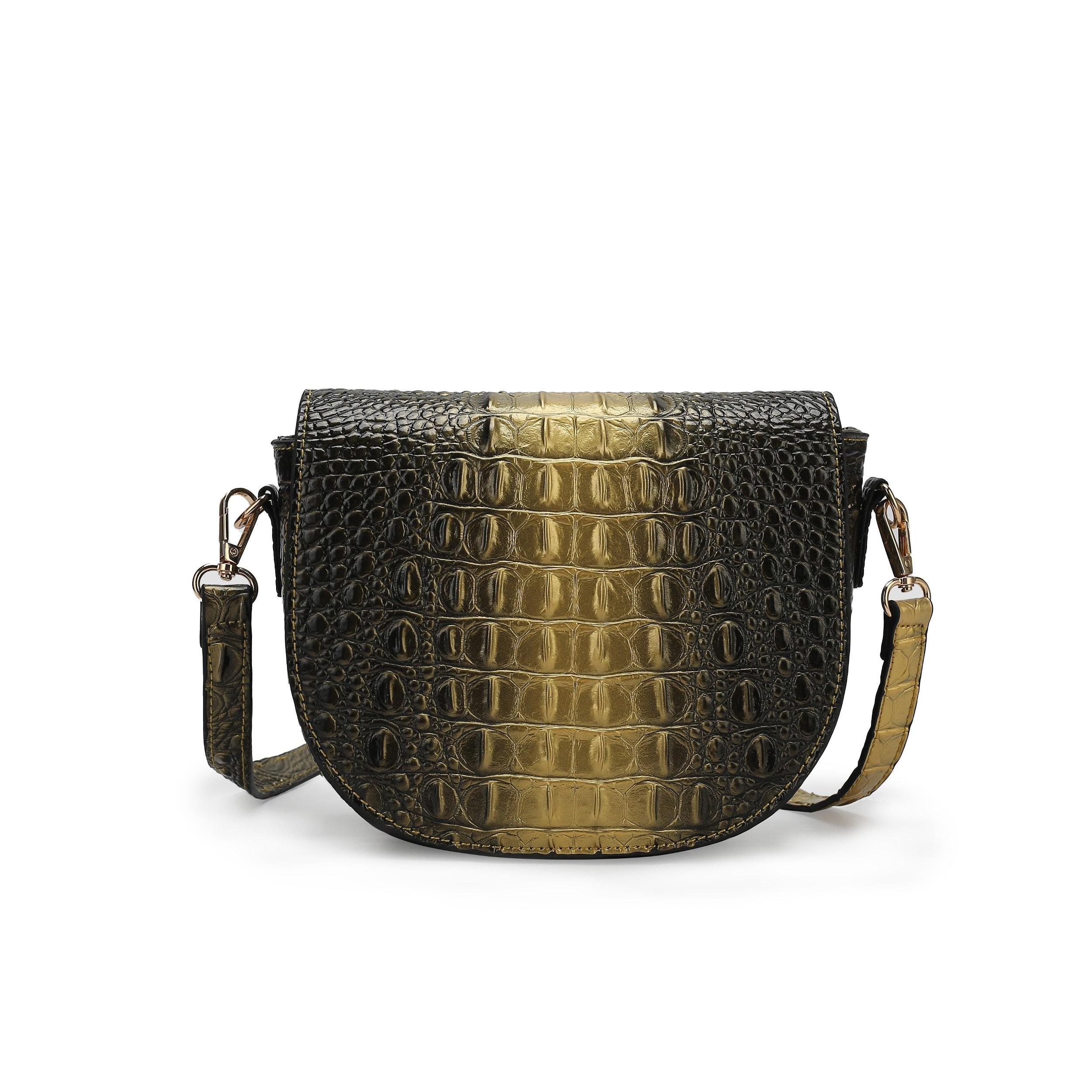 MKF Collection Women's Amalia Croc-Embossed Crossbody Bag Female Product Image