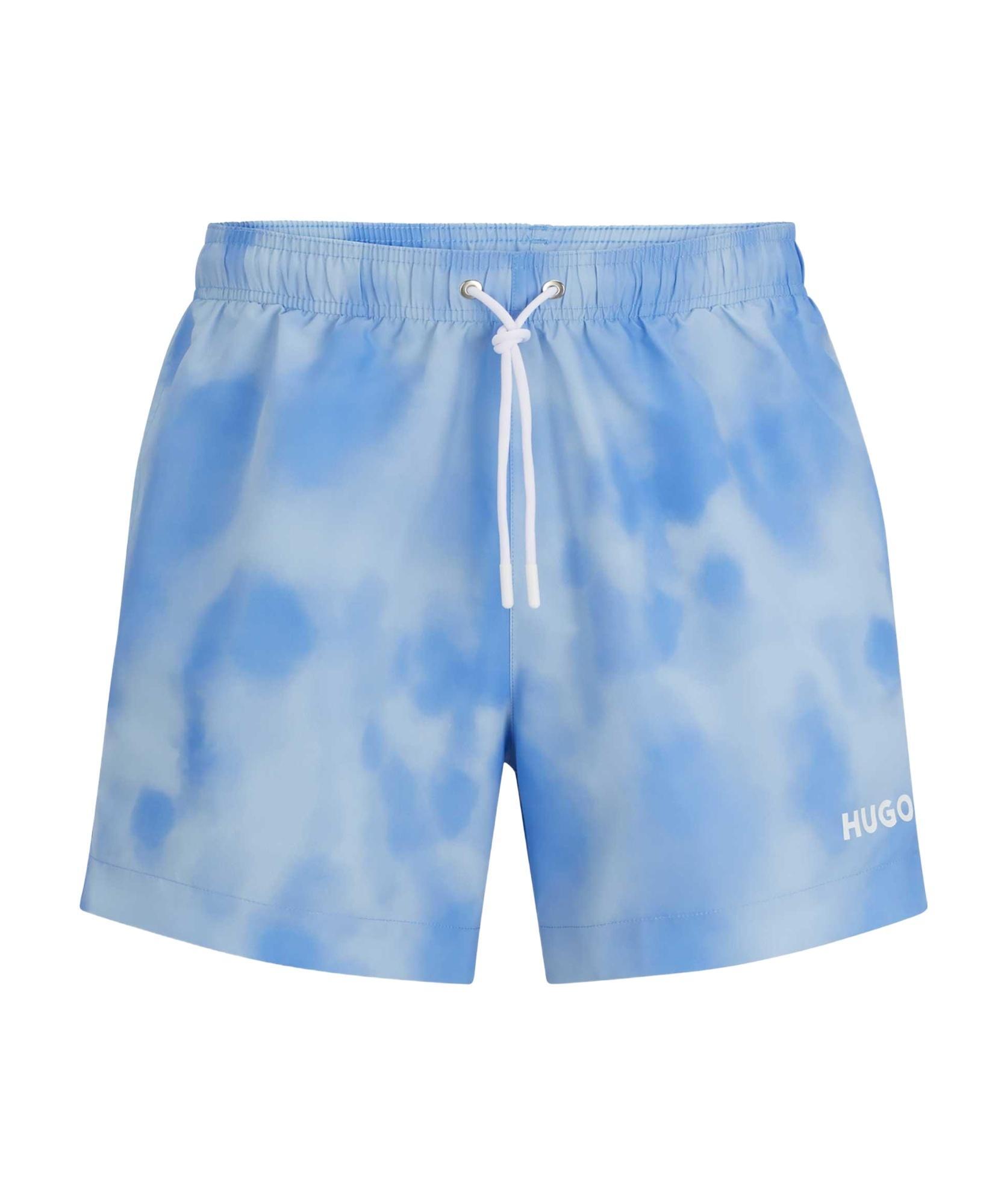 HUGO BOSS Loose Waist Swimming Trunks In Blue Product Image