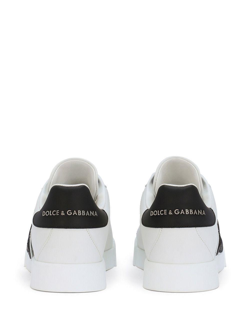 Portofino logo-tag leather sneakers Product Image