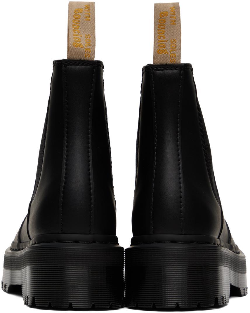 DR. MARTENS' Black 2976 Felix Chelsea Boots In Black Felix Rub Off Product Image