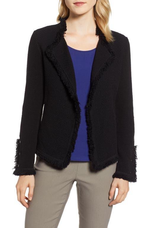 Nic+Zoe Fringe Mix Knit Jacket Product Image