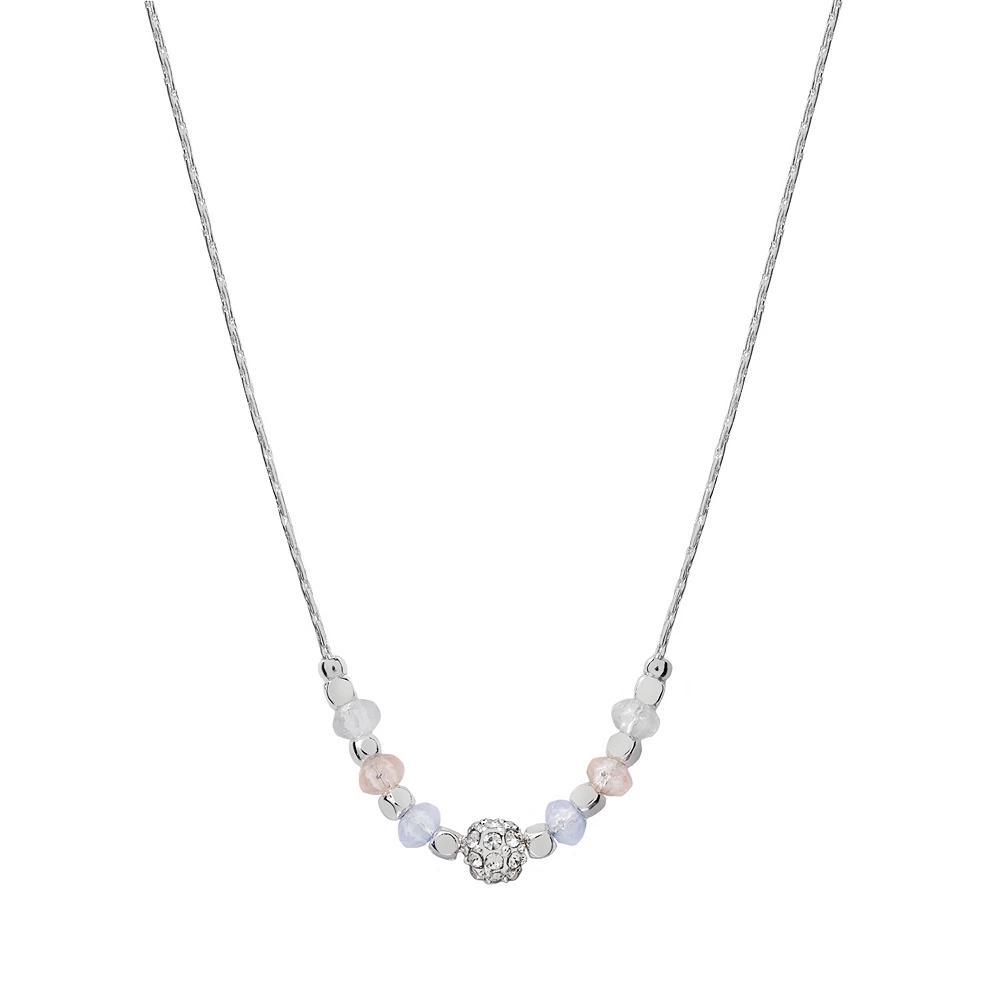 LC Lauren Conrad Silver Tone Fireball Beaded Necklace, Women's Product Image