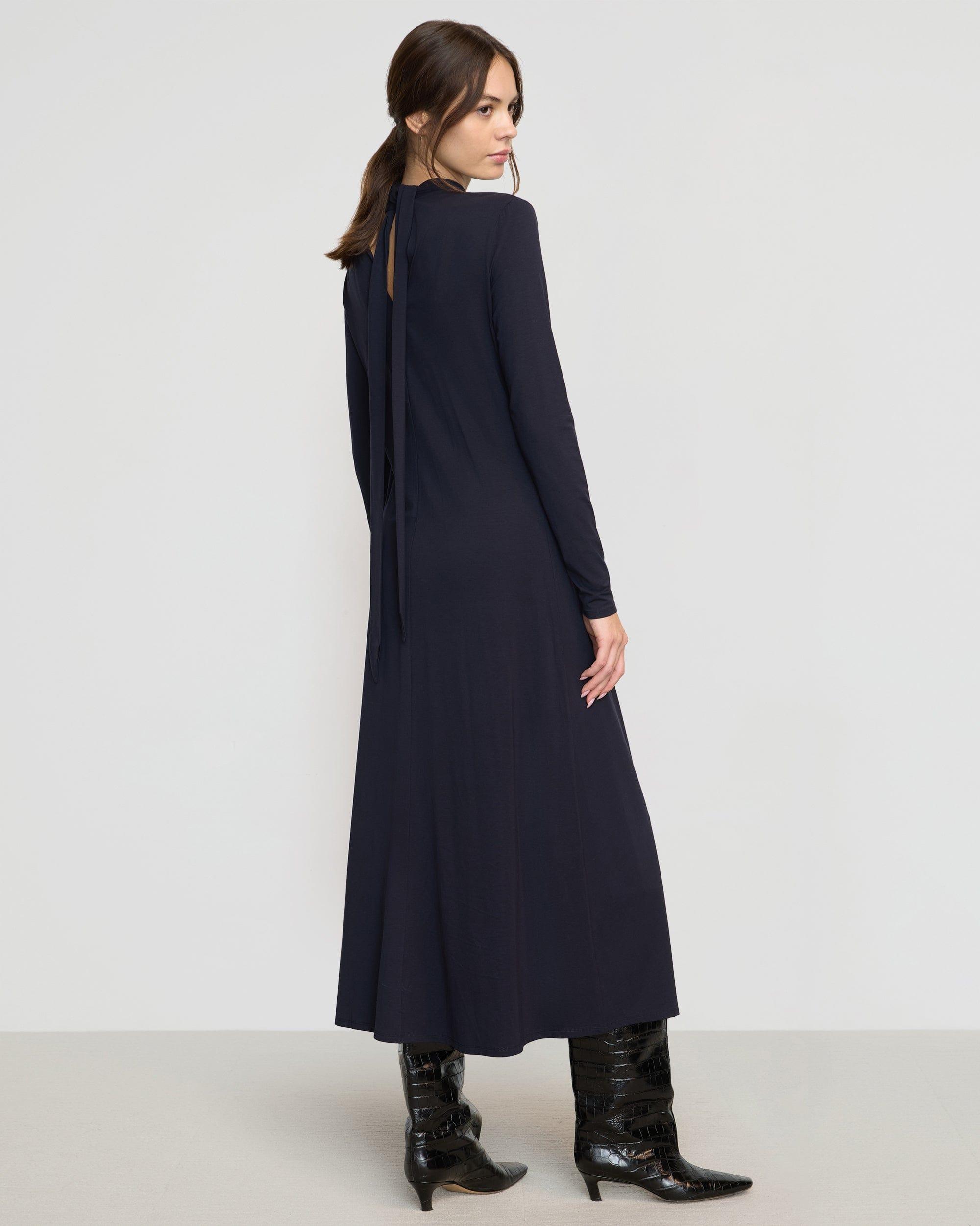 Helena Scarf-Neck Jersey Dress Product Image
