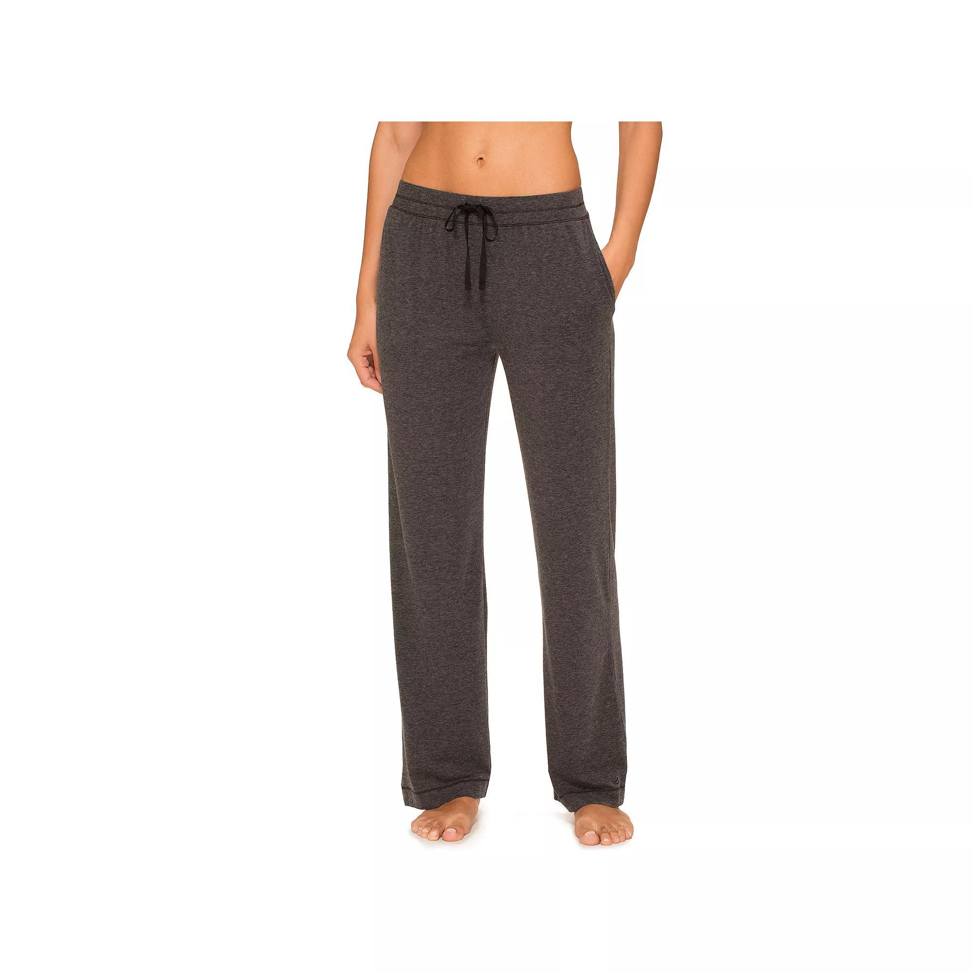 Women's Cuddl Duds® Essentials Pajama Pants, Size: Medium, Dark Plum Grey Product Image