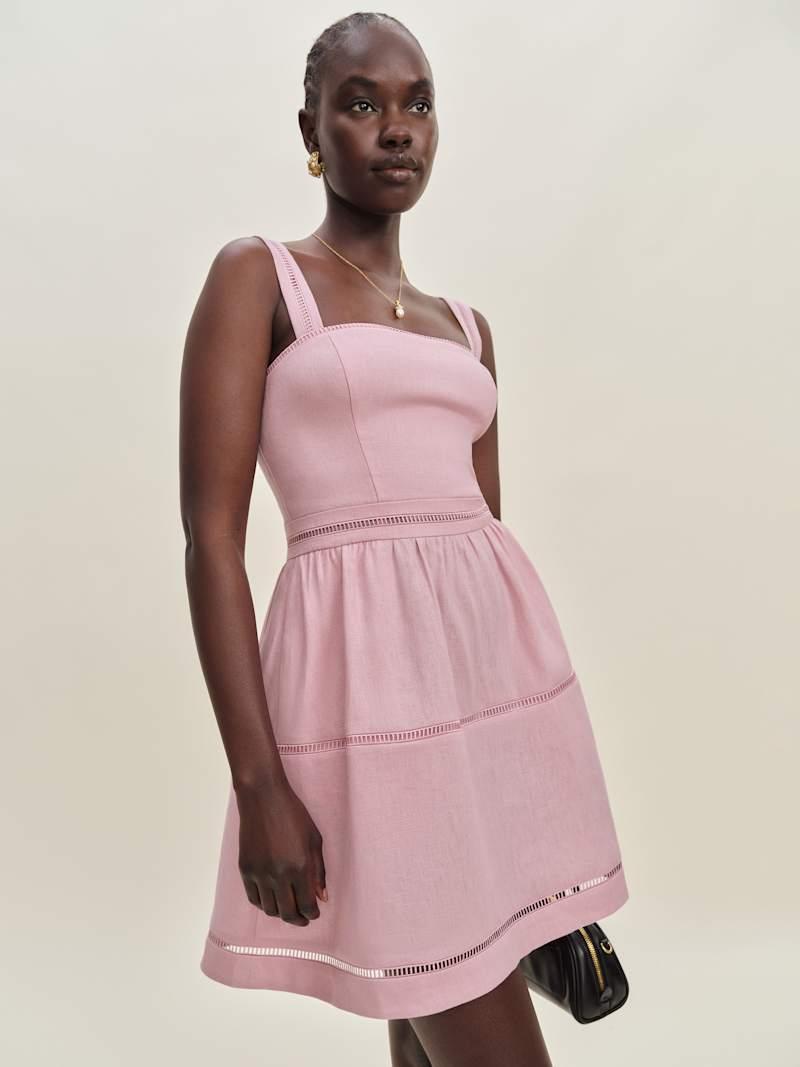 Everett Mini Linen Dress Product Image