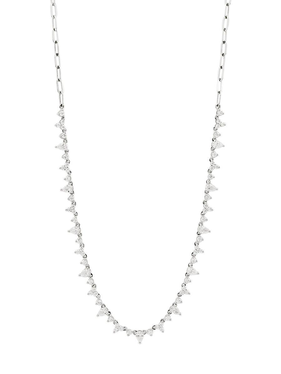 Womens 14K White Gold & 1.71 TCW Diamond Necklace Product Image