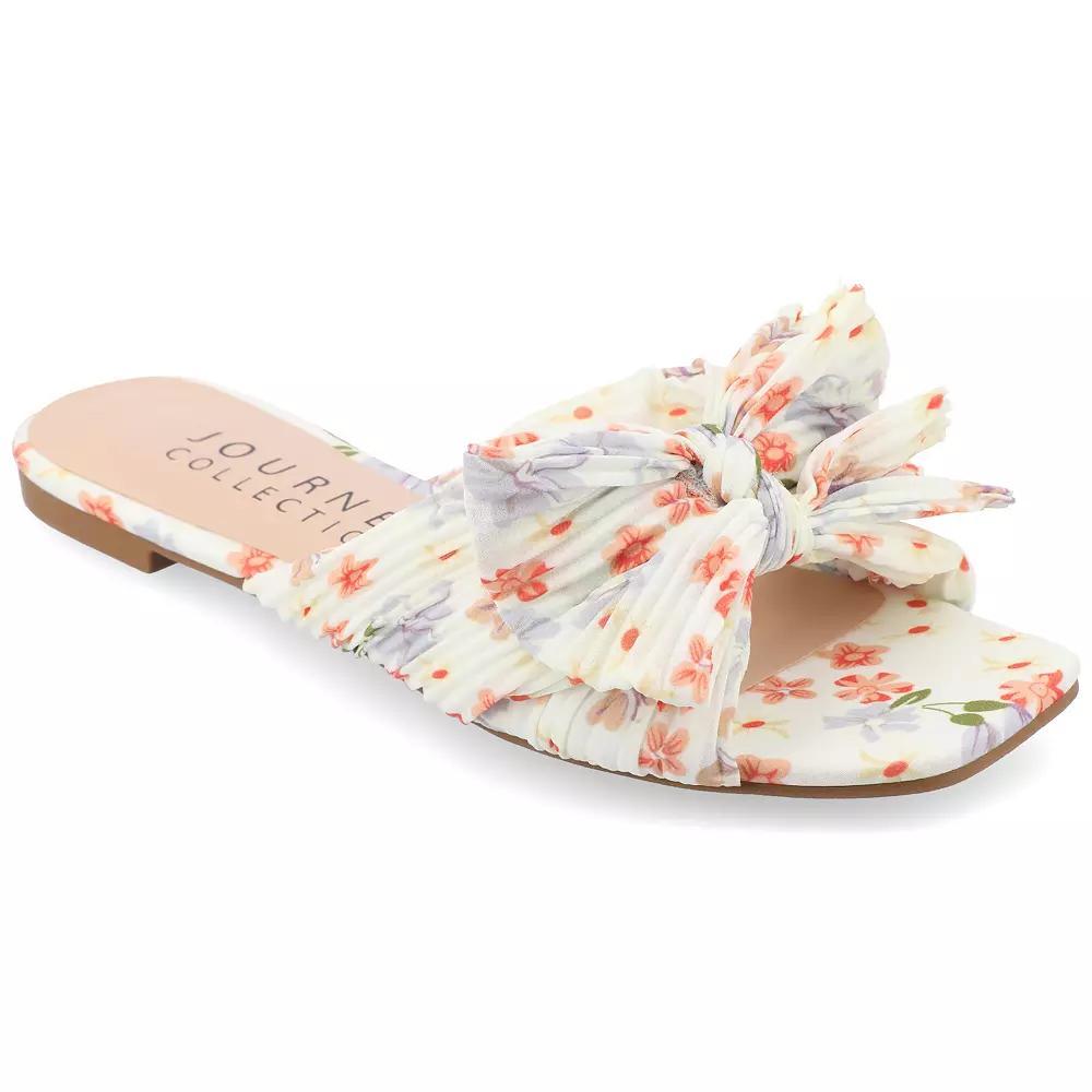 Journee Serlina Women's Tru Comfort Foam™ Slide Sandal, Size: 7.5, Light Floral Product Image