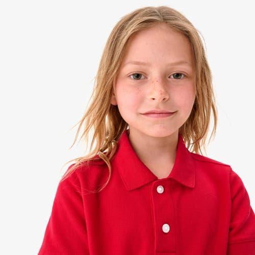 Primary Kids Short Sleeve Pique Polo in Dark Navy at Nordstrom, Size 5 Product Image