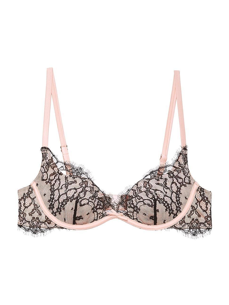 Womens Iris Stretch-Silk Lace Demi Bra Product Image