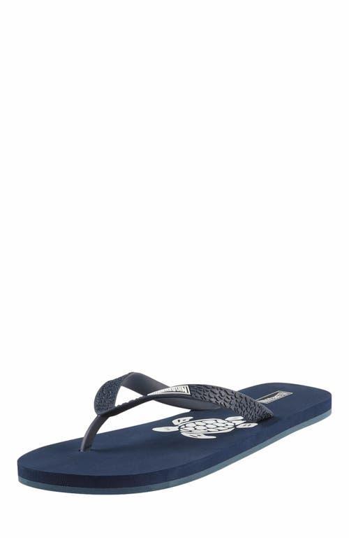 Vilebrequin Men's Turtle Beach Flip Flops in Marine 2 at Nordstrom, Size 10 Product Image