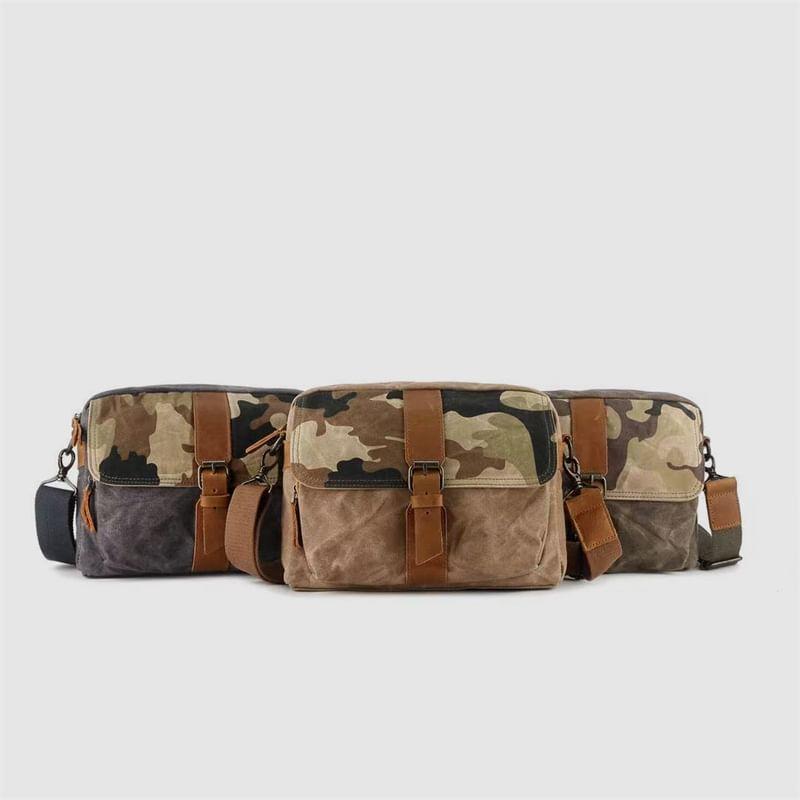 Camo Print Buckled Crossbody Bag Product Image