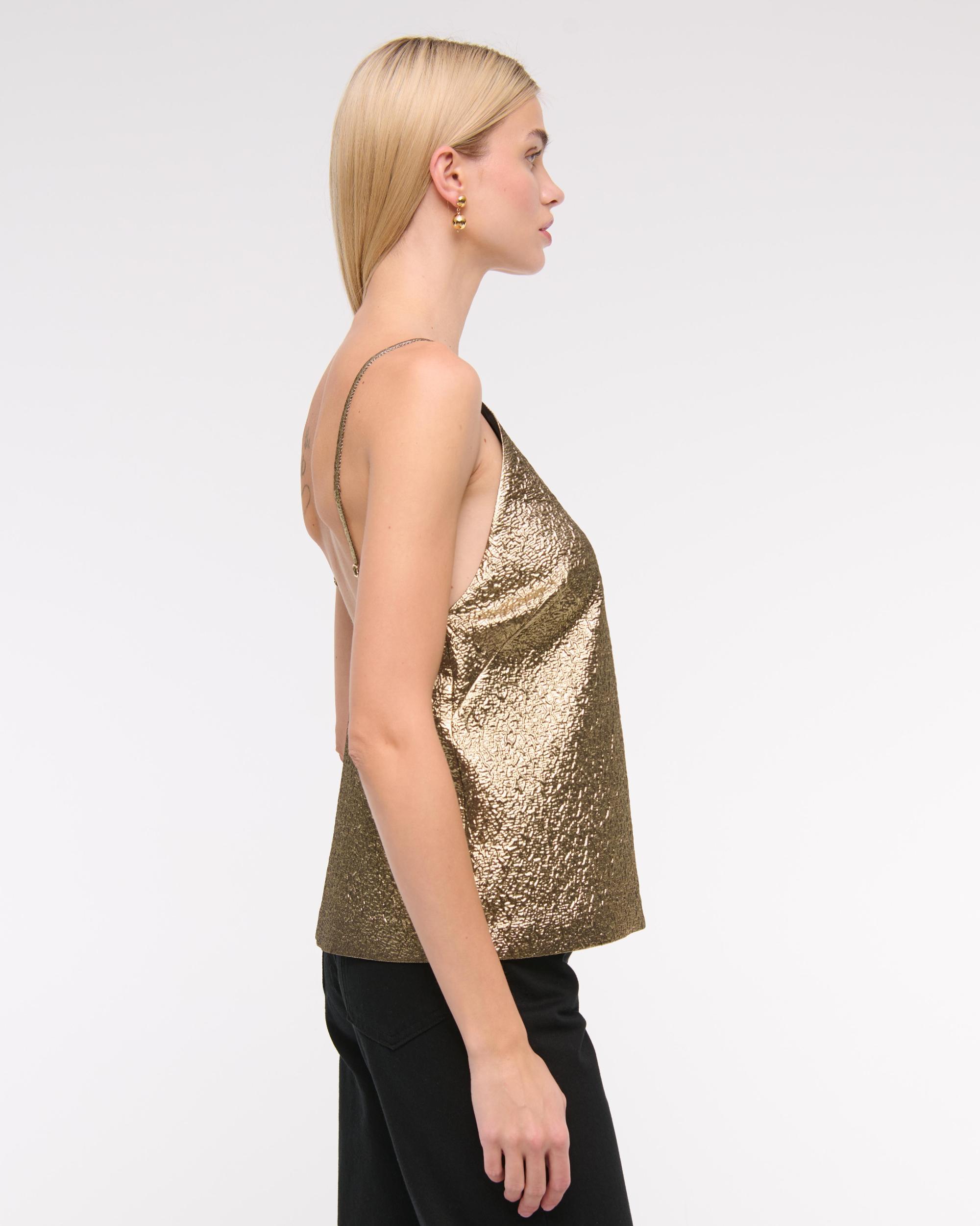 Mid Rise Metallic Mini Skort Product Image